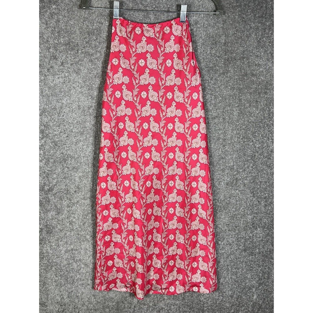 Vintage GAP Pink Floral Halter Silk Dress